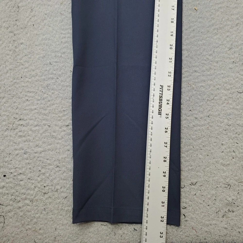 Dunning Golf Chino Pants Men 32/32 Navy Performance Stretch Quick Dry Flat Front